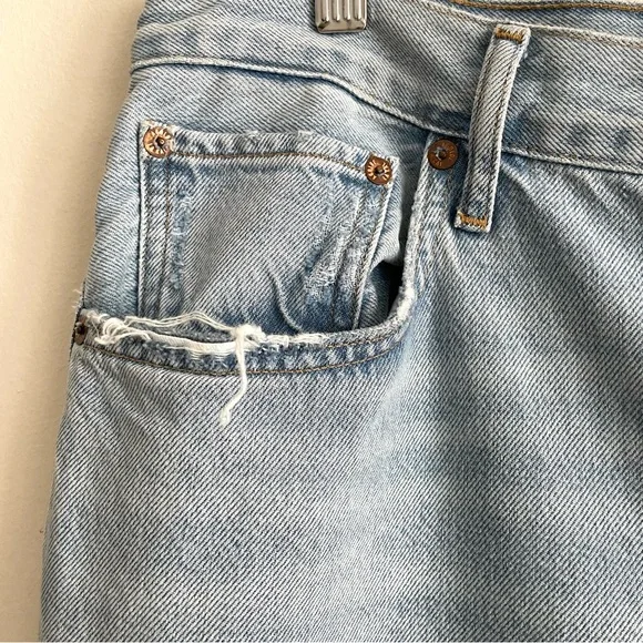 AGOLDE Riley High Rise Slim Straight Crop Jean in Reputation - Picture 3 of 13